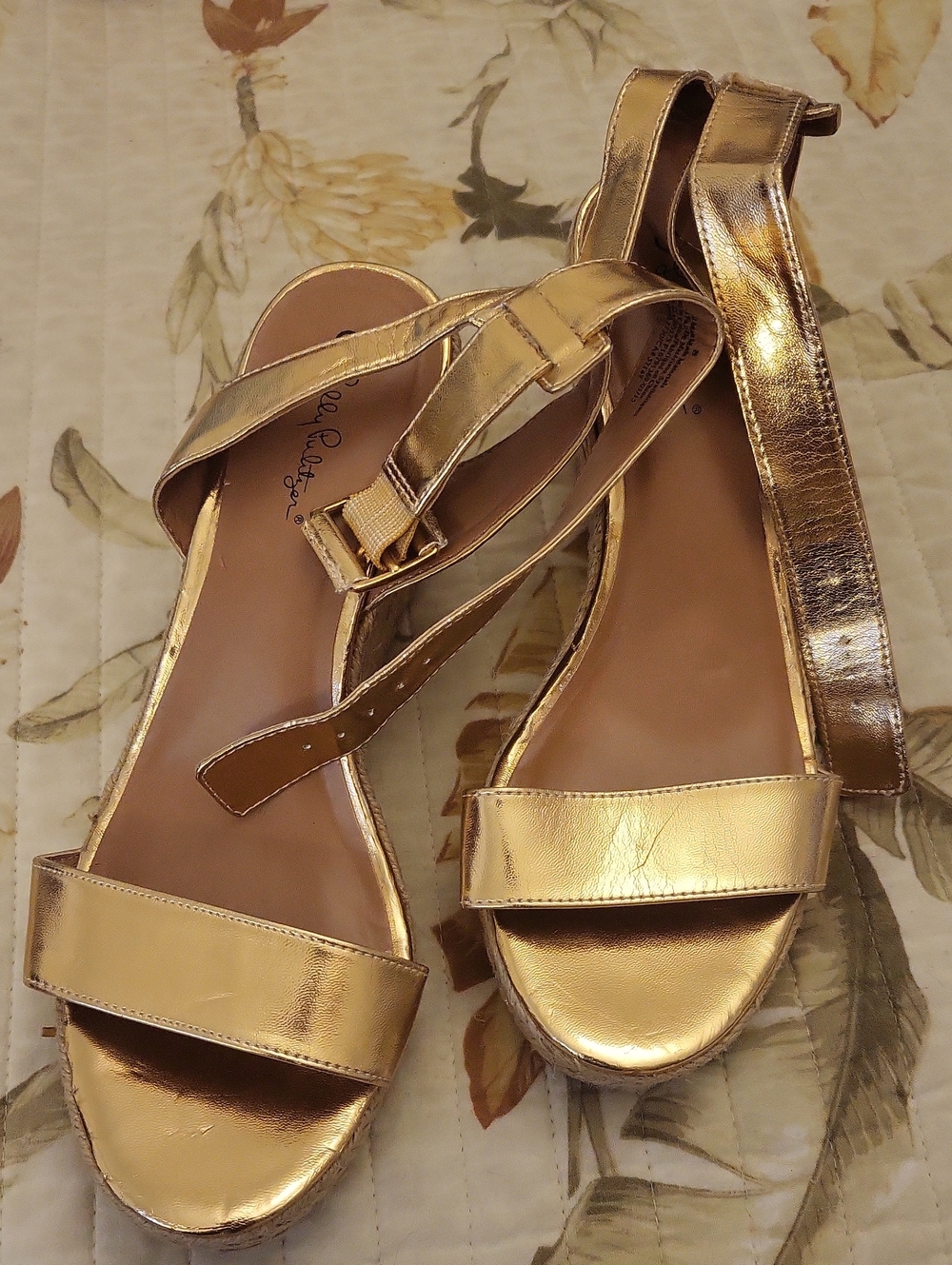 Lilly For Target Gold Sandals